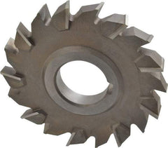 Keo - 4" Diam x 1/2" Width of Cut, 18 Teeth, High Speed Steel Side Milling Cutter - Staggered Teeth, Uncoated - Exact Industrial Supply