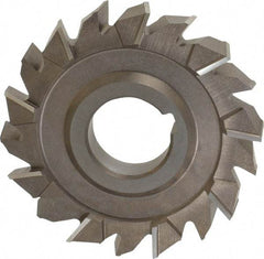 Keo - 4" Diam x 5/8" Width of Cut, 18 Teeth, High Speed Steel Side Milling Cutter - Staggered Teeth, Uncoated - Exact Industrial Supply