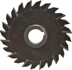 Keo - 6" Diam x 1/4" Width of Cut, 24 Teeth, High Speed Steel Side Milling Cutter - Staggered Teeth, Uncoated - Exact Industrial Supply