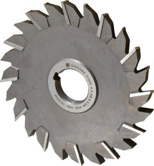 Keo - 6" Diam x 3/8" Width of Cut, 24 Teeth, High Speed Steel Side Milling Cutter - Staggered Teeth, Uncoated - Exact Industrial Supply