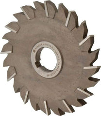 Keo - 6" Diam x 7/16" Width of Cut, 24 Teeth, High Speed Steel Side Milling Cutter - Staggered Teeth, Uncoated - Exact Industrial Supply