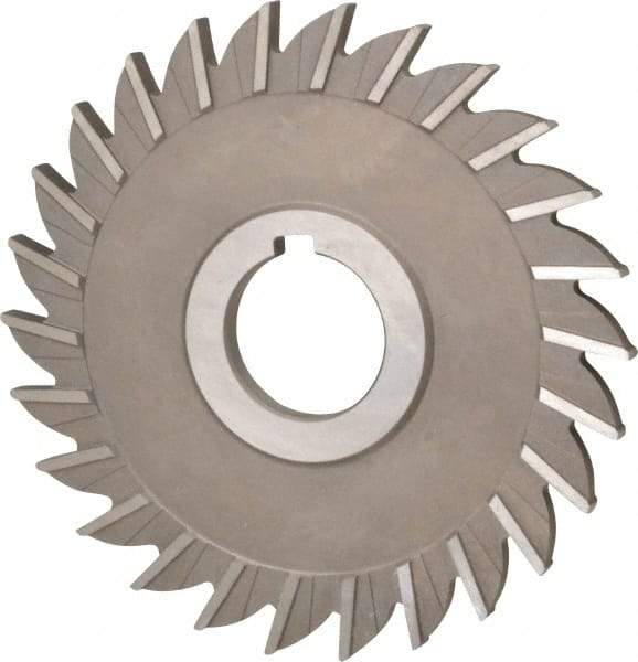 Keo - 5" Diam x 1/4" Width of Cut, 26 Teeth, High Speed Steel Side Milling Cutter - Straight Teeth, Uncoated - Exact Industrial Supply