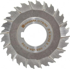 Keo - 3" Blade Diam x 3/32" Blade Thickness, 1" Hole, 28 Teeth, High Speed Steel Side Chip Saw - Staggered Tooth, Arbor Connection, Right Hand Cut, Uncoated - Exact Industrial Supply