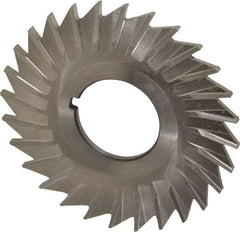 Keo - 2-1/2" Blade Diam x 3/32" Blade Thickness, 7/8" Hole, 28 Teeth, High Speed Steel Side Chip Saw - Straight Tooth, Arbor Connection, Right Hand Cut, Uncoated, with Keyway - Exact Industrial Supply