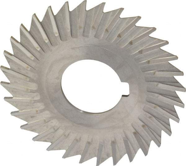 Keo - 3" Blade Diam x 1/16" Blade Thickness, 1" Hole, 32 Teeth, High Speed Steel Side Chip Saw - Straight Tooth, Arbor Connection, Right Hand Cut, Uncoated, with Keyway - Exact Industrial Supply