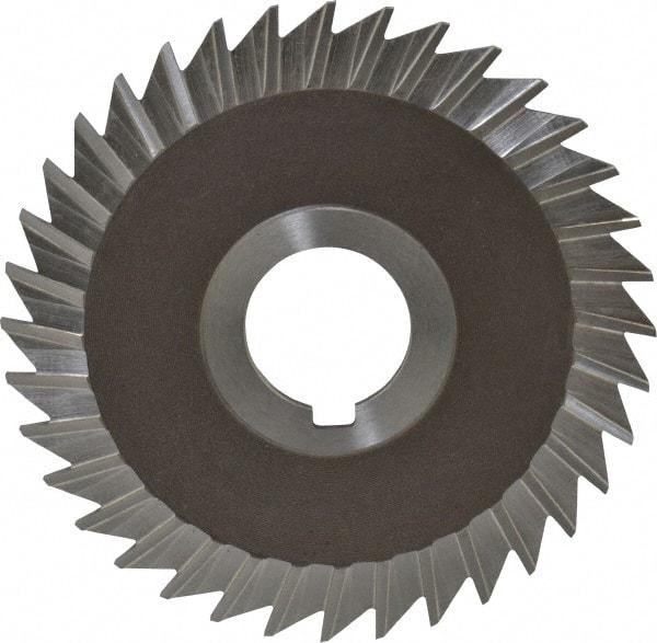 Keo - 4" Blade Diam x 3/32" Blade Thickness, 1" Hole, 36 Teeth, High Speed Steel Side Chip Saw - Straight Tooth, Arbor Connection, Right Hand Cut, Uncoated, with Keyway - Exact Industrial Supply