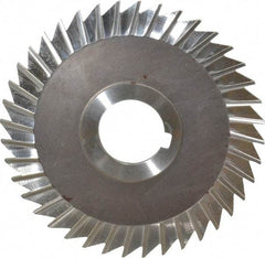 Keo - 5" Blade Diam x 1/8" Blade Thickness, 1-1/4" Hole, 40 Teeth, High Speed Steel Side Chip Saw - Straight Tooth, Arbor Connection, Right Hand Cut, Uncoated, with Keyway - Exact Industrial Supply