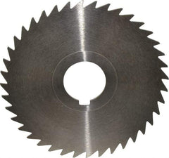 Keo - 4" Diam x 3/64" Blade Thickness x 1" Arbor Hole Diam, 40 Tooth Slitting and Slotting Saw - Arbor Connection, Right Hand, Uncoated, High Speed Steel, Concave Ground, Contains Keyway - Exact Industrial Supply