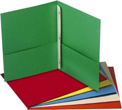 UNIVERSAL - 8-1/2" Long x 11" Wide Report Cover with Tang/Prong Binding - Assorted Colors - Exact Industrial Supply