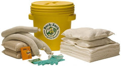 Ability One - Spill Kits; Application: Oil ; Container Type: Drum ; Container Size (Gal.): 13 - Exact Industrial Supply