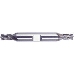 3/16″ × 3/8″ × 9/32″ × 2 3/4″ 4 Flute Double End HSS Finishing Center Cutting End Mill-Uncoated - Exact Industrial Supply