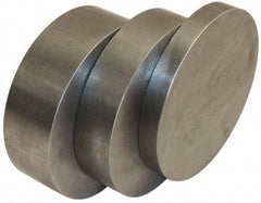 Value Collection - 5-1/2" Diam x 2" Long, 12L14 Steel Round Rod - Cold Finish, Cold Finished, Steel - Exact Industrial Supply