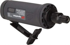 Ingersoll-Rand - 1/4" Collet, Straight Handle, Angle Air Die Grinder - 20,000 RPM, Dual Capable Exhaust, 19 CFM, 0.4 hp, 1/4 NPT - Exact Industrial Supply