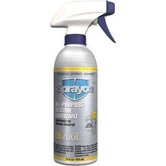 Sprayon - 14 oz Trigger Spray Can Silicone Lubricant - Clear, -50°F to 375°F - Exact Industrial Supply
