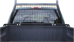 Erickson Manufacturing - Steel Headache Rack - 63-1/2 to 77-1/2" Long, Black, For Use with Any Truck - Exact Industrial Supply