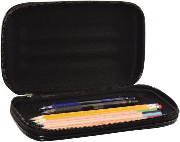 Innovative Storage Designs - 1 Compartment, 2 Inch Wide x 8-3/4 Inch Deep x 5-1/4 Inch High, Pencil Holder - Fabric, Black - Exact Industrial Supply