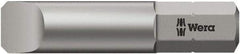 Wera - 1mm x 32mm Blade, 1/4" Drive Slotted Screwdriver Bit - 1-1/4" OAL - Exact Industrial Supply