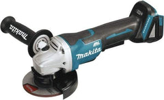 Makita - 4-1/2" Wheel Diam, 8,500 RPM, Cordless Cutoff & Cutoff-Grinder Tool - Straight Handle - Exact Industrial Supply