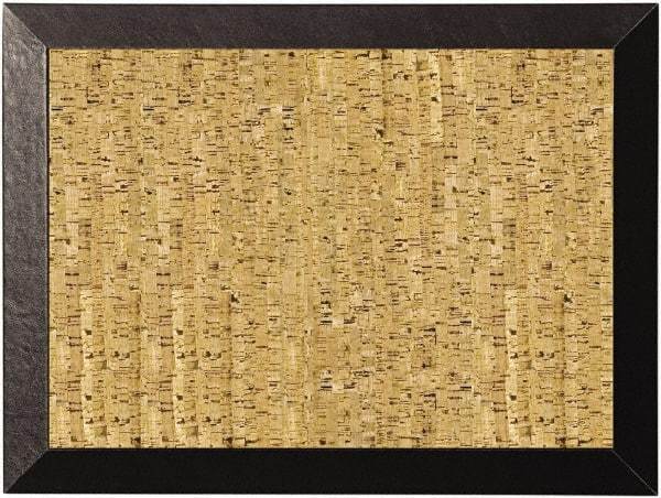 MasterVision - 24" Wide x 18" High Open Cork Bulletin Board - Natural (Color) - Exact Industrial Supply