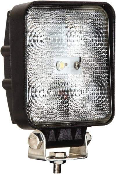 Buyers Products - 12 to 24 Volt, Clear Flood Beam Light - 1.2 Amps, 1,050 Lumens, 5 LED Lamp - Exact Industrial Supply