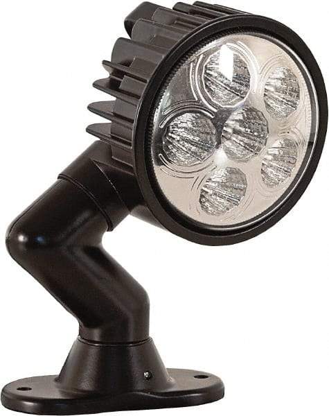 Buyers Products - 12 to 24 Volt, Clear LED Spotlight - 1.5 Amps, 1,350 Lumens, 6 LED Lamp - Exact Industrial Supply