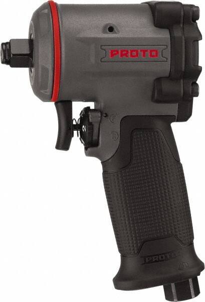 Proto - 1/2" Drive, 10,000 RPM, 635 Ft/Lb Torque Impact Wrench - Pistol Grip Handle, 1,650 IPM, 4.5 CFM, 90 psi, 1/4" NPT Inlet - Exact Industrial Supply