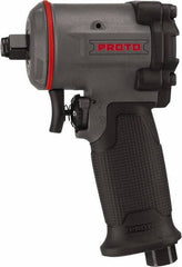 Proto - 1/2" Drive, 10,000 RPM, 635 Ft/Lb Torque Impact Wrench - Pistol Grip Handle, 1,650 IPM, 4.5 CFM, 90 psi, 1/4" NPT Inlet - Exact Industrial Supply