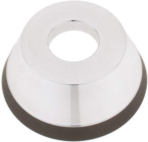 Tru-Maxx - 95mm Diam, 1-1/4" Hole Size, 1" Overall Thickness, 150 Grit, Type 11V9, Tool & Cutter Grinding Wheel - Very Fine Grade, Diamond - Exact Industrial Supply