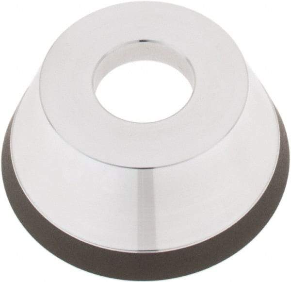 Tru-Maxx - 95mm Diam, 1-1/4" Hole Size, 1" Overall Thickness, 220 Grit, Type 11V9, Tool & Cutter Grinding Wheel - Very Fine Grade, Diamond - Exact Industrial Supply