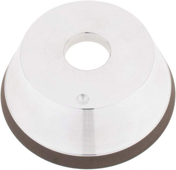 Tru-Maxx - 5" Diam, 1-1/4" Hole Size, 1" Overall Thickness, 120 Grit, Type 11V9, Tool & Cutter Grinding Wheel - Fine Grade, CBN - Exact Industrial Supply