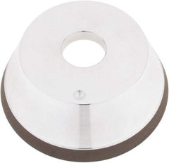 Tru-Maxx - 5" Diam, 1-1/4" Hole Size, 1" Overall Thickness, 120 Grit, Type 11V9, Tool & Cutter Grinding Wheel - Fine Grade, CBN - Exact Industrial Supply