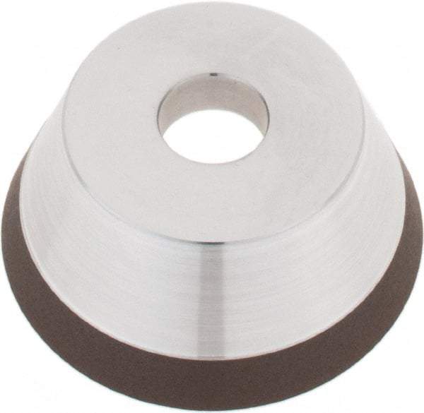 Tru-Maxx - 3" Diam, 3/4" Hole Size, 1" Overall Thickness, 120 Grit, Type 11V9, Tool & Cutter Grinding Wheel - Fine Grade, Diamond - Exact Industrial Supply