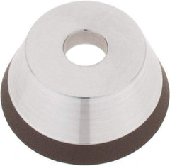 Tru-Maxx - 3" Diam, 3/4" Hole Size, 1" Overall Thickness, 120 Grit, Type 11V9, Tool & Cutter Grinding Wheel - Fine Grade, Diamond - Exact Industrial Supply