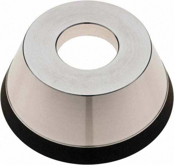 Tru-Maxx - 95mm Diam, 1-1/4" Hole Size, 1" Overall Thickness, 180 Grit, Type 11V9, Tool & Cutter Grinding Wheel - Very Fine Grade, Diamond - Exact Industrial Supply