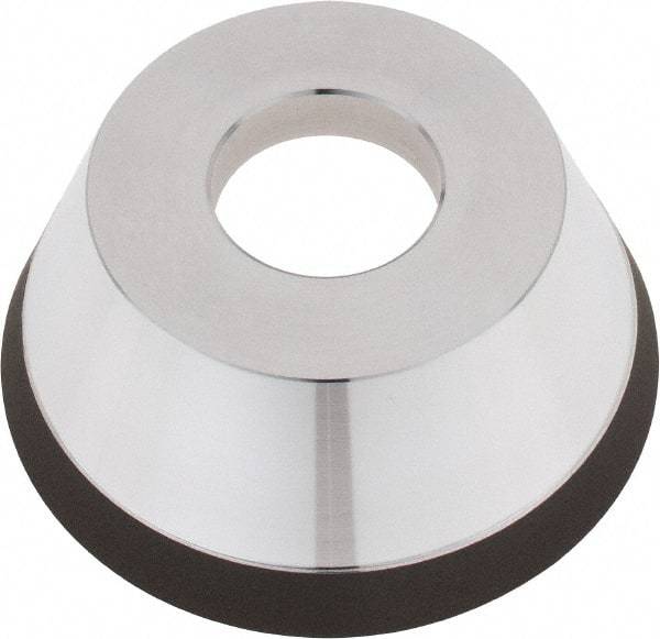 Tru-Maxx - 95mm Diam, 1-1/4" Hole Size, 1" Overall Thickness, 150 Grit, Type 11V9, Tool & Cutter Grinding Wheel - Very Fine Grade, Diamond - Exact Industrial Supply