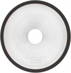 Tru-Maxx - 6" 120 Grit Diamond Cutoff Wheel - 0.035" Thick, 1-1/4" Arbor, Use with Angle Grinders - Exact Industrial Supply