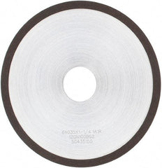 Tru-Maxx - 6" 120 Grit Diamond Cutoff Wheel - 0.035" Thick, 1-1/4" Arbor, Use with Angle Grinders - Exact Industrial Supply