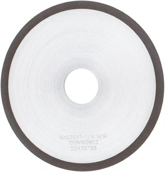 Tru-Maxx - 6" 100 Grit Diamond Cutoff Wheel - 0.035" Thick, 1-1/4" Arbor, Use with Angle Grinders - Exact Industrial Supply