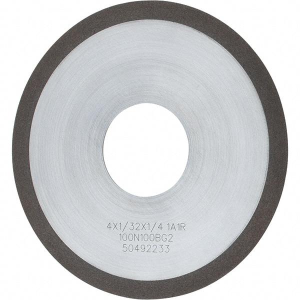 Tru-Maxx - 4" 100 Grit Diamond Cutoff Wheel - 1/32" Thick, 1-1/4" Arbor, Use with Angle Grinders - Exact Industrial Supply