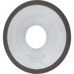 Tru-Maxx - 4" 100 Grit Diamond Cutoff Wheel - 1/32" Thick, 1-1/4" Arbor, Use with Angle Grinders - Exact Industrial Supply