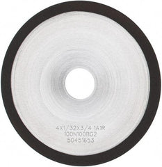 Tru-Maxx - 4" 100 Grit Diamond Cutoff Wheel - 1/32" Thick, 3/4" Arbor, Use with Angle Grinders - Exact Industrial Supply