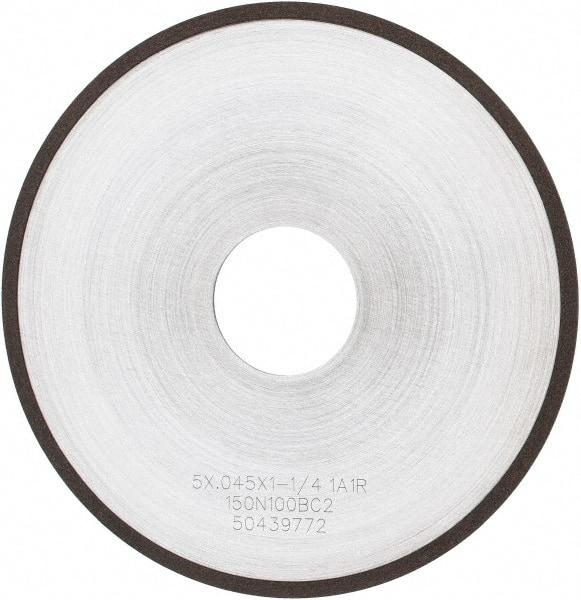 Tru-Maxx - 5" 150 Grit Diamond Cutoff Wheel - 0.045" Thick, 1-1/4" Arbor, Use with Angle Grinders - Exact Industrial Supply