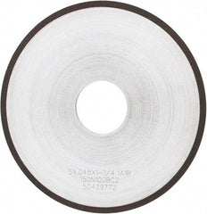 Tru-Maxx - 5" 150 Grit Diamond Cutoff Wheel - 0.045" Thick, 1-1/4" Arbor, Use with Angle Grinders - Exact Industrial Supply