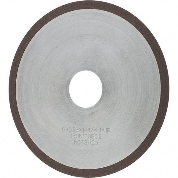 Tru-Maxx - 6" 150 Grit Diamond Cutoff Wheel - 0.035" Thick, 1-1/4" Arbor, Use with Angle Grinders - Exact Industrial Supply