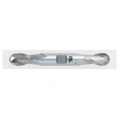 3/8" Dia. - 3-1/2" OAL - Bright CBD - Double - Ball Nose SE EM - 2 FL - Exact Industrial Supply