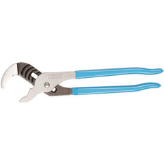 Tongue & Groove Pliers - V Jaw - Model 422 Comfort Grip 1 1/2″ Capacity 9 1/2″ Long - Exact Industrial Supply
