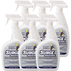 Surge Industrial - 32 fl oz Liquid Stainless Steel Cleaner - Unscented, Spray Bottle Container - Exact Industrial Supply