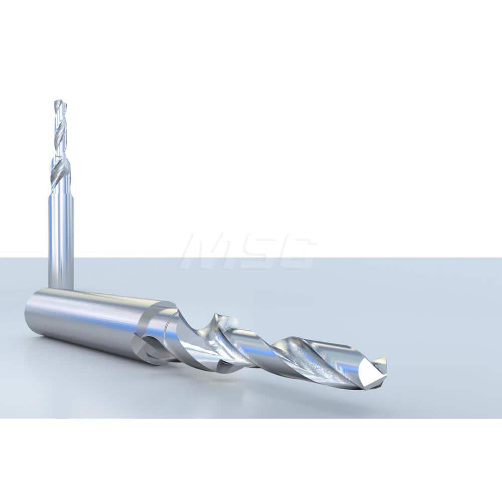 Jobber Length Drill Bit: 0.315″ Dia, 120 °, Solid Carbide Bright/Uncoated, Right Hand Cut, Spiral Flute, Straight-Cylindrical Shank
