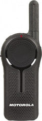 Motorola - 300,000 Sq Ft Range, 6 Channel, 1 Watt, Series DLR, Professional Two Way Radio - ISM Band, 900 Hz, Lithium-Ion Battery, 14 hr Life, Plastic, 4.2" High x 1.7" Wide x 0.9" Deep, Cloning, Low Battery Alerts, Mil Spec 810/IP54 - Exact Industrial Supply