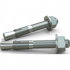 Husky - 4-3/4" Wide x 4-3/4" High x 1/2" Deep Open Shelving Anchor Fasteners - Exact Industrial Supply